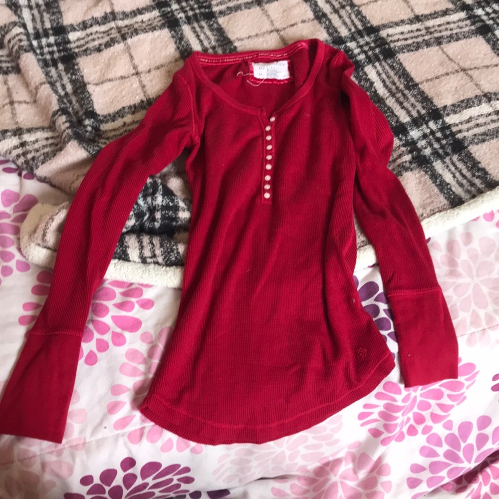 Aeropostale red long sleeve